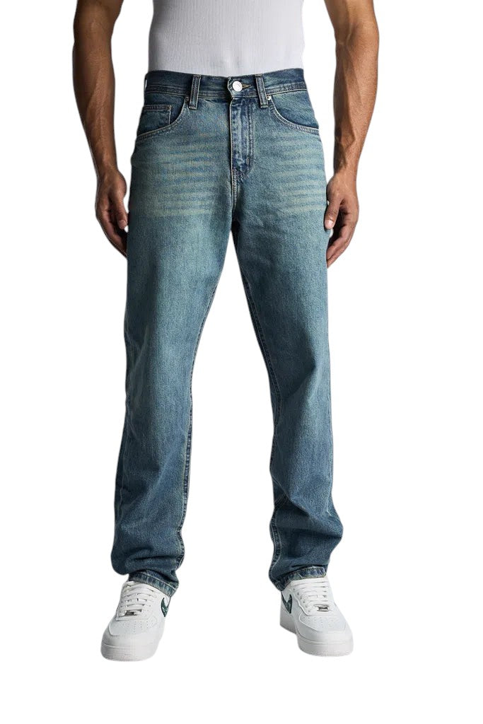 RELAXED FIT OLIVE WASHED