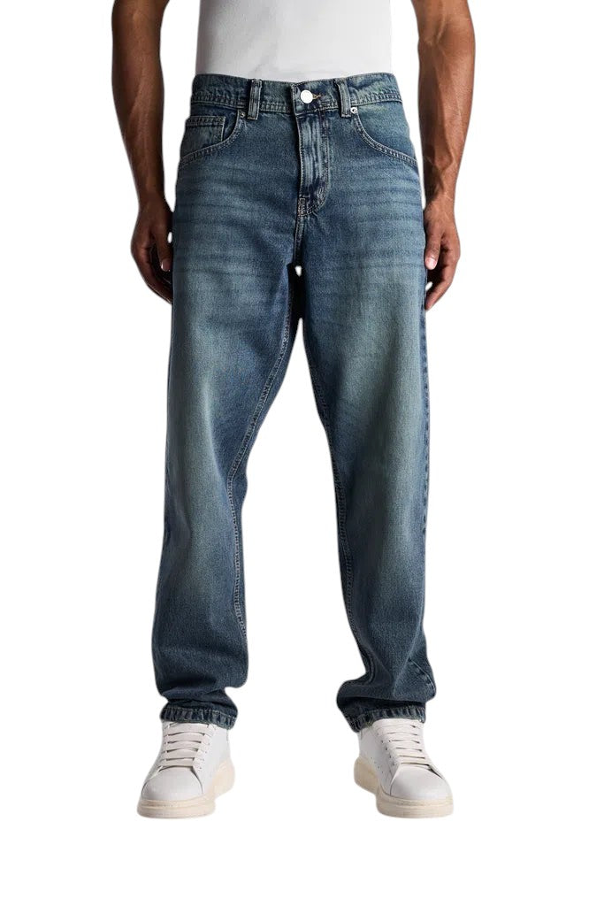 RELAXED FIT BLUE TINT GREEN WASHED