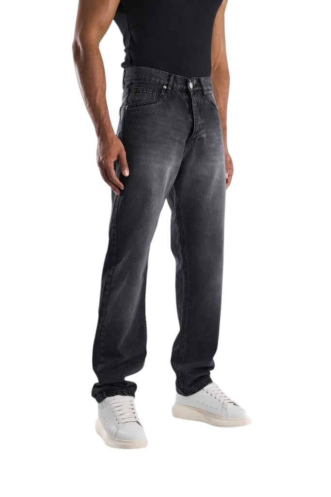 RELAXED FIT BLACK WASHED