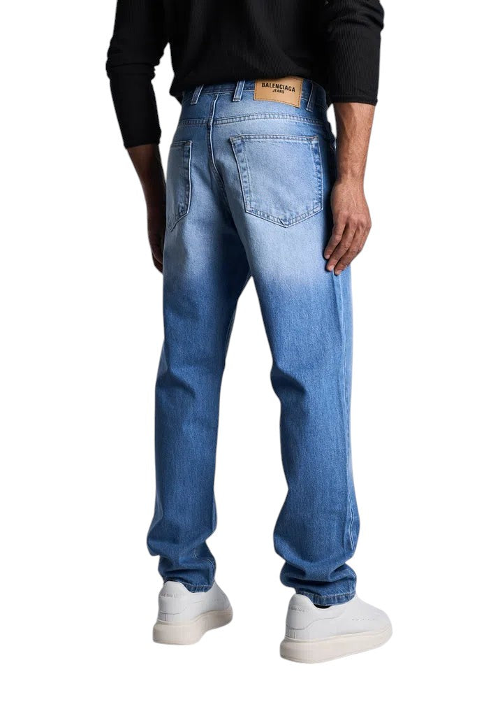 relaxed fit mid blue