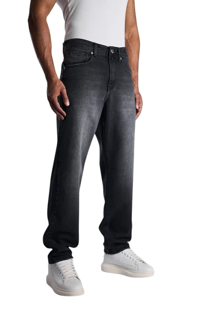 relaxed fit gray faded
