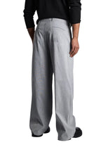 light gray tailored pants baggy fit