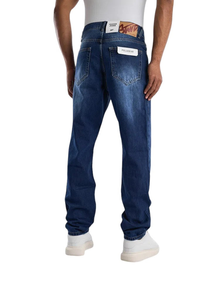 RELAXED FIT DARK BLUE WASHED