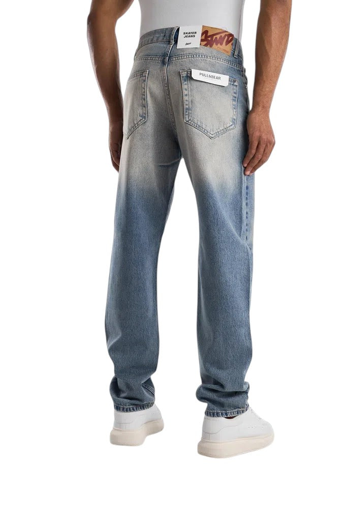 RELAXED FIT BLUE GRAY WASHED