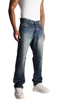 RELAXED FIT dirty BLUE WASHED
