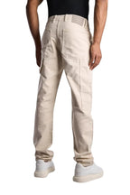 leopard PRINT Carpenter PANTS BEIGE