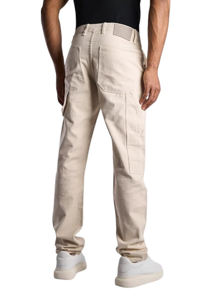 leopard PRINT Carpenter PANTS BEIGE