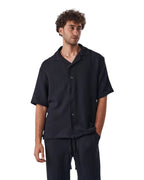 linen SHORT set BLACK