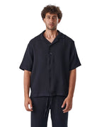 linen SHORT set BLACK