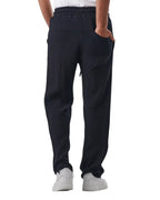 linen pants set BLACK