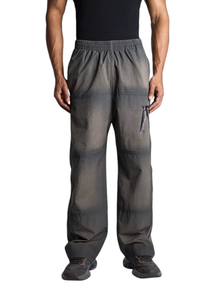 My Store Represent sweatpants in a faded grey wash with a relaxed fit and subtle branding detail on the leg.